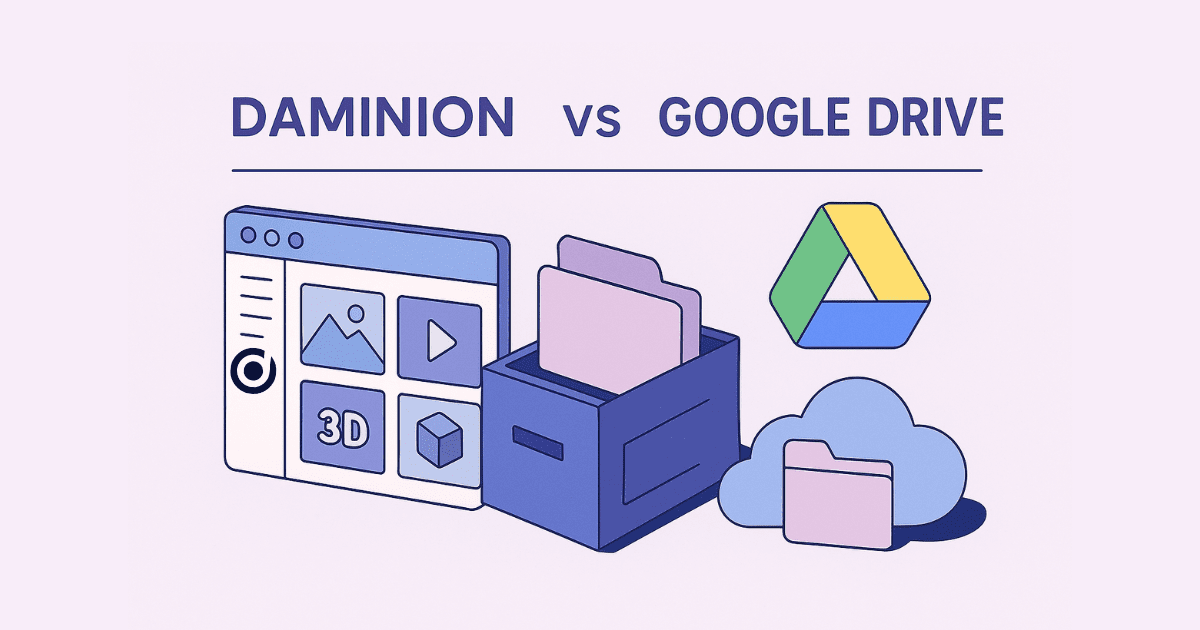 Daminion DAM Software vs. Google Drive Comparison